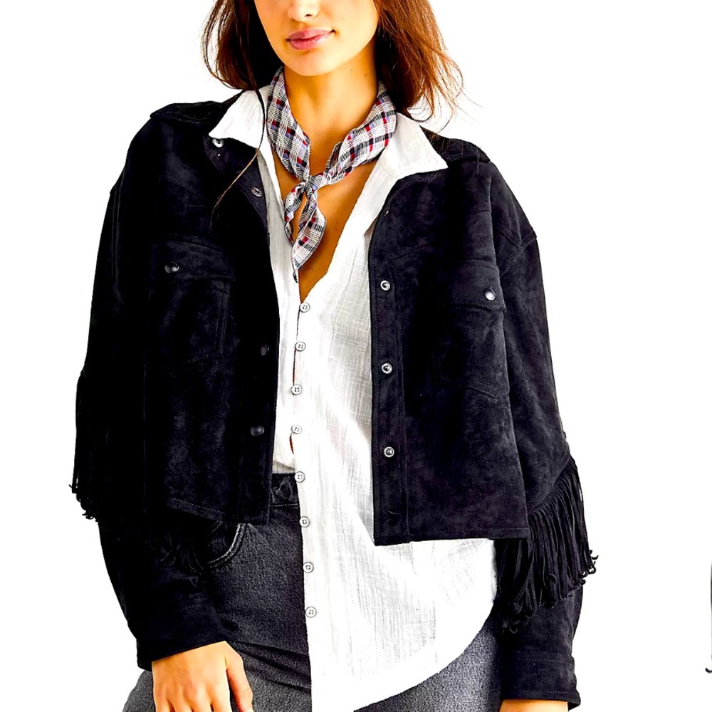 Twist and Shout Suede Jacket by Blank NYC